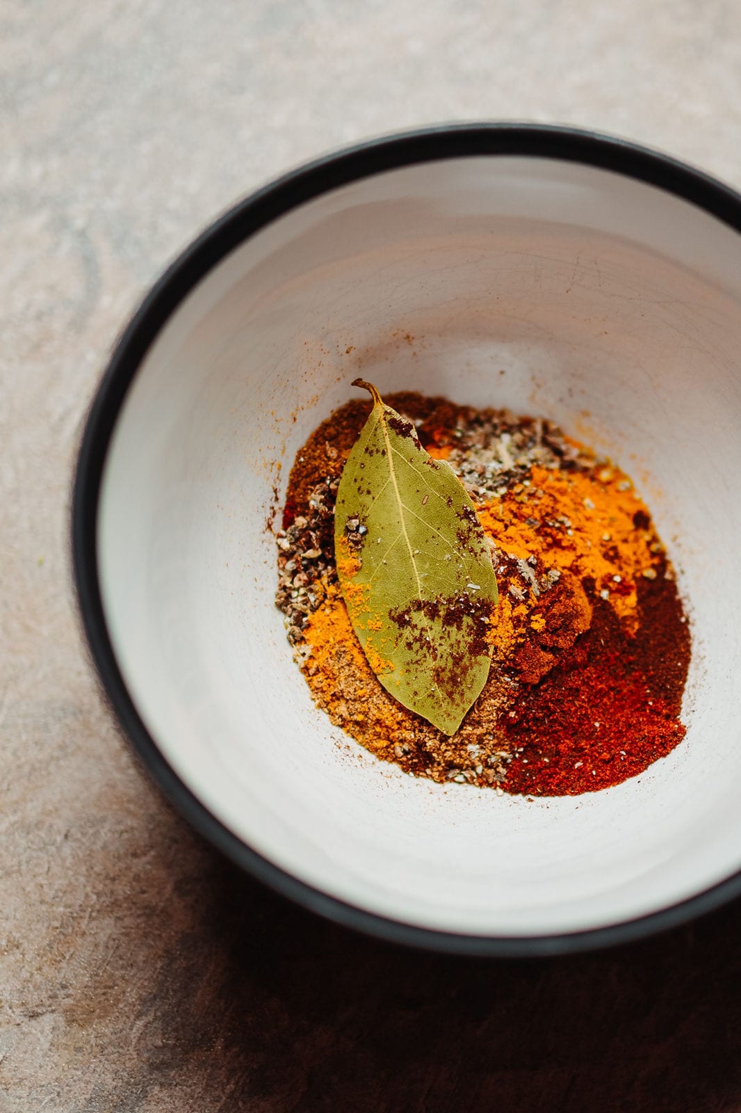 Bowls of golden spices